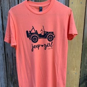 Jeep Girl Tee size small - Orange/Black NWT